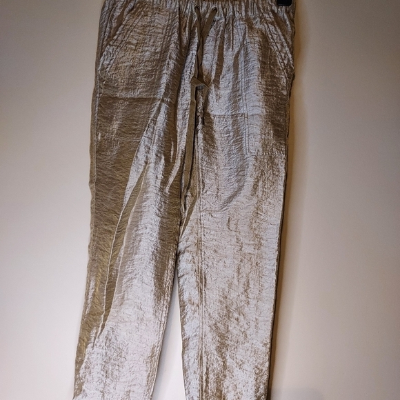 J.Crew size 0 gold shimmer lounge pant - Picture 1 of 10